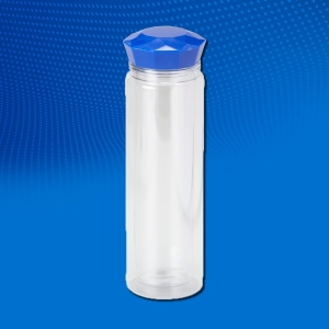 Squeeze transparente com capacidade até 550 ml.