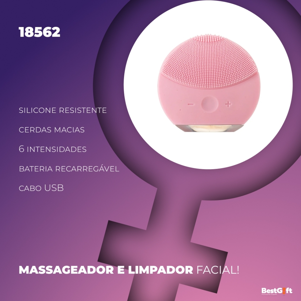 Massageador e Limpador Facial Elétrico-18562